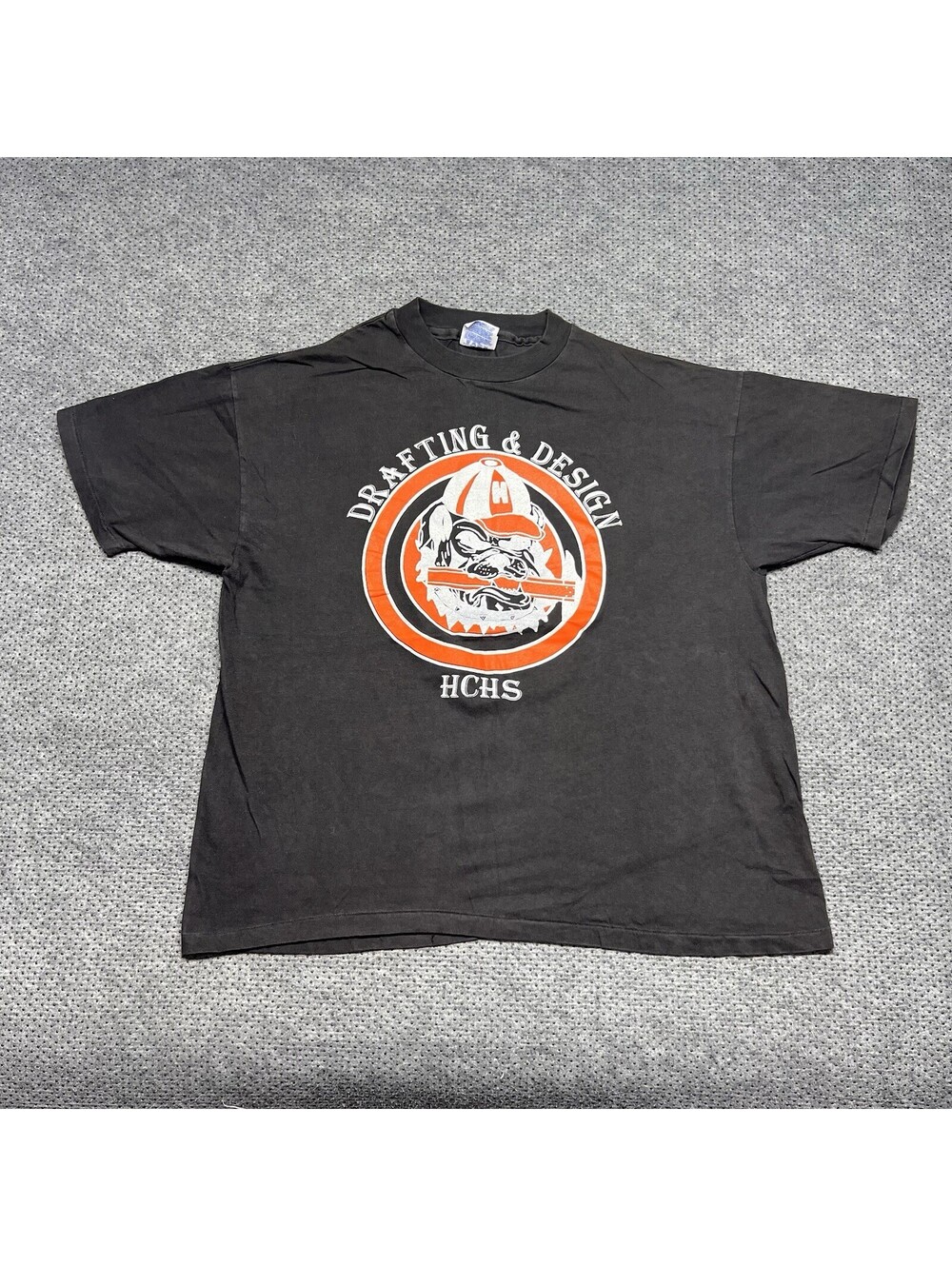 Vintage 1980s Hunter College High School Graphic Design T-Shirt XL Rare Men’s